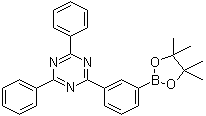 2,4-二苯基-6-[3-(4,4,5,5-四甲基-1,3,2-二氧杂环戊硼烷-2-基)苯基]-1,3,5-三嗪分子结构 (CAS 1269508-31-7)