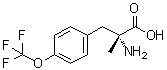 alpha-甲基-O-(三氟甲基)-D-酪氨酸分子结构 (CAS 1269835-58-6)