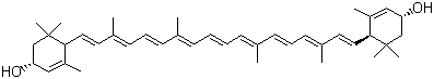 structure of CAS# 127-40-2, 叶黄素