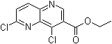 4,6-二氯-1,5-萘啶-3-羧酸乙酯分子结构 (CAS 127094-57-9)