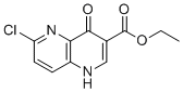 乙基6-氯-4-氧代-1H-1,5-萘啶-3-羧酸酯分子结构 (CAS 127094-58-0)