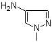 1-甲基-1H-吡唑-4-胺分子结构 (CAS 127107-23-7)