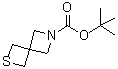 2-硫杂-6-氮杂螺[3.3]庚烷-6-羧酸叔丁酯分子结构 (CAS 1272412-70-0)