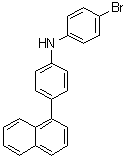 4-溴-N-[4-(1-萘基)苯基]苯胺分子结构 (CAS 1272968-42-9)