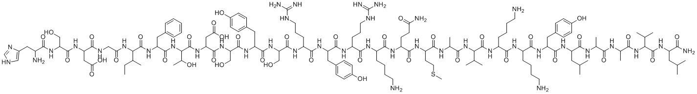 脑垂体腺苷环化多肽1-27分子结构 (CAS 127317-03-7)