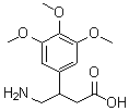 beta-(氨基甲基)-3,4,5-三甲氧基苯丙酸分子结构 (CAS 127424-86-6)
