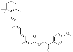 CAS # 127471-94-7, Isotretinoin anisatil, GR 116526X, Hydroxyanasatil retinoate, MDI 403, p-Methoxyphenacyl 13-cis-retinoate