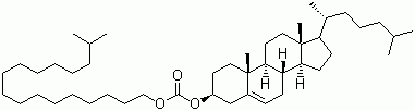 胆甾烯基异硬脂酰基碳酸酯分子结构 (CAS 127512-93-0)