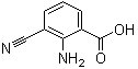 2-氨基-3-氰基苯甲酸分子结构 (CAS 1275585-93-7)
