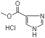 structure of CAS# 127607-71-0, 1H-咪唑-4-羧酸甲酯单盐酸盐