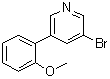 3-溴-5-(2-甲氧基苯基)吡啶分子结构 (CAS 1276123-25-1)