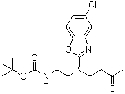 [2-[(5-Chloro-benzooxazol-2-yl)(3-oxobutyl)amino]ethyl]carbamic acid tert-butyl ester molecular structure (CAS 1276666-10-4)