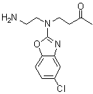 4-[(2-Aminoethyl)(5-chloro-2-benzoxazolyl)amino]-2-butanone molecular structure (CAS 1276666-11-5)