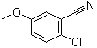 2-氯-5-甲氧基苯甲腈分子结构 (CAS 127667-00-9)