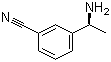 (R)-3-(1-氨基乙基)苯甲腈分子结构 (CAS 127852-31-7)