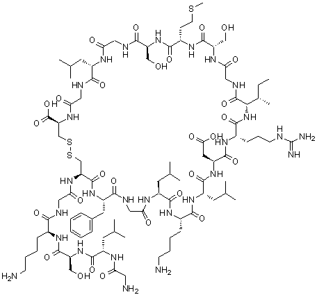 C-型利尿钠肽 1-22分子结构 (CAS 127869-51-6)