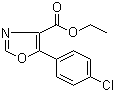 structure of CAS# 127919-28-2, 5-(4-氯苯基)恶唑-4-甲酸乙酯