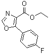5-(4-氟苯基)恶唑-4-羧酸乙酯分子结构 (CAS 127919-31-7)
