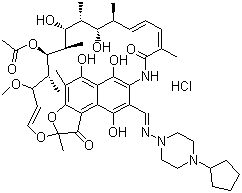 盐酸利福喷丁分子结构 (CAS 127923-87-9)