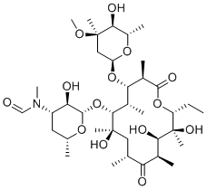 红霉素 EP 杂质L分子结构 (CAS 127955-44-6)