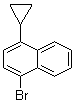 structure of CAS# 127971-24-8, 1-Cyclopropyl-4-bromonaphthalene
