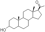 structure of CAS# 128-20-1, 孕烷醇酮