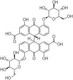 structure of CAS# 128-57-4, Sennoside B