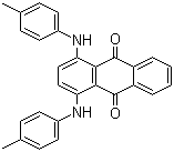 CAS # 128-80-3, Solvent Green 3, 1,4-bis(p-tolylamino)anthraquinone