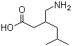 CAS # 128013-69-4, 3-(Aminomethyl)-5-methylhexanoic acid, (+/-)-Pregabalin