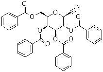 2,6-脱水-D-甘油型-L-甘露庚糖腈 3,4,5,7-四苯甲酸酯分子结构 (CAS 128095-47-6)