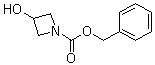 structure of CAS# 128117-22-6, 3-Hydroxyazetidine-1-carboxylic acid benzyl ester