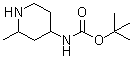 structure of CAS# 1281674-64-3, N-(2-甲基-4-哌啶基)氨基甲酸叔丁酯