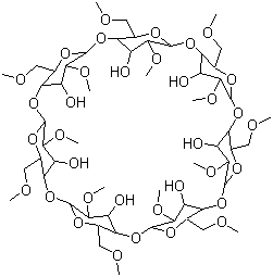 structure of CAS# 128446-36-6, 甲基倍他环糊精