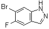 6-溴-5-氟-1H-吲唑分子结构 (CAS 1286734-85-7)