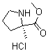 structure of CAS# 1286768-32-8, 2-甲基-D-脯氨酸甲酯盐酸盐