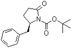 (R)-2-氧代-5-苄基-1-吡咯烷羧酸叔丁酯分子结构 (CAS 128811-42-7)