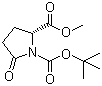 structure of CAS# 128811-48-3, Boc-D-pyroglutamic acid methyl ester