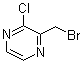 2-(溴甲基)-3-氯吡嗪分子结构 (CAS 1289386-07-7)