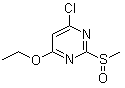 4-氯-6-乙氧基-2-(甲亚磺酰基)嘧啶分子结构 (CAS 1289386-28-2)