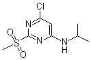6-氯-N-(1-甲基乙基)-2-(甲磺酰基)-4-嘧啶胺分子结构 (CAS 1289386-49-7)
