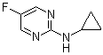 N-环丙基-5-氟-2-嘧啶胺分子结构 (CAS 1289387-32-1)