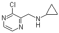 3-氯-N-环丙基-2-吡嗪甲胺分子结构 (CAS 1289387-53-6)