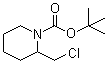 2-(氯甲基)-1-哌啶甲酸叔丁酯分子结构 (CAS 1289387-67-2)