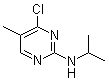 (4-氯-5-甲基-嘧啶-2-基)异丙基胺分子结构 (CAS 1289388-02-8)