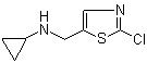 2-Chloro-N-cyclopropyl-5-thiazolemethanamine molecular structure (CAS 1289388-63-1)