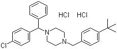 Buclizine dihydrochloride molecular structure (CAS 129-74-8)