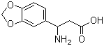 structure of CAS# 129042-60-0, 3-Amino-3-benzo[1,3]dioxol-5-ylpropionic acid
