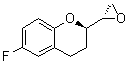(2S)-2-((2R)-6-氟-3,4-二氢-2H-1-苯并吡喃-2-基)环氧乙烷分子结构 (CAS 129050-26-6)