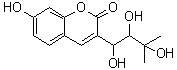 7-羟基-3-(1,2,3-三羟基-3-甲基丁基)-2H-1-苯并吡喃-2-酮分子结构 (CAS 1291053-38-7)