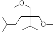 3,3-双(甲氧基甲基)-2,6-二甲基庚烷分子结构 (CAS 129228-11-1)